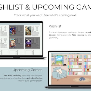 Video Game Tracker Toolkit Gaming Tracker Spreadsheet Template Backlog Picker Planner Gaming Log Achievement Wishlist Collection Game Review image 10