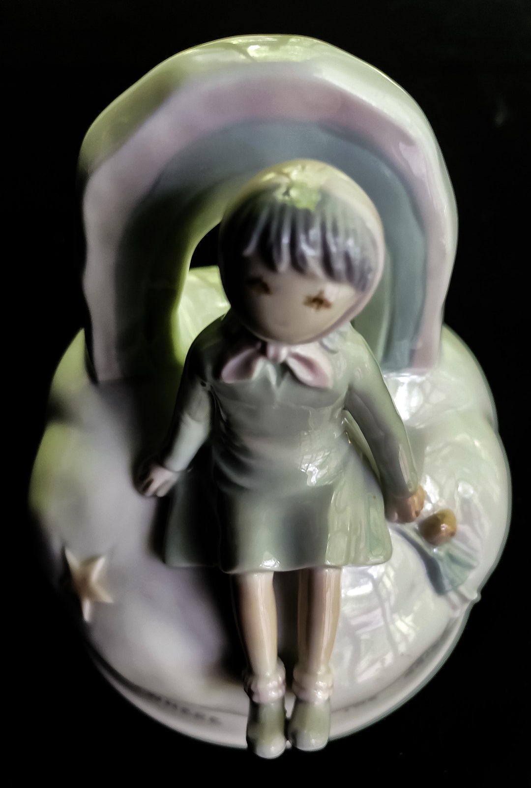 Flavia Weedn Vintage Musical Figurine 'somewhere Over Etsy