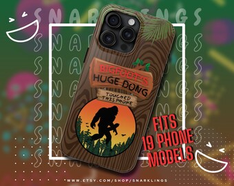 Bigfoot's Huge Dong Tough Phone Case |  Funny Sasquatch Phone Cover, Cryptid Gift Idea, Big foot iPhone Case, Cryptozoology