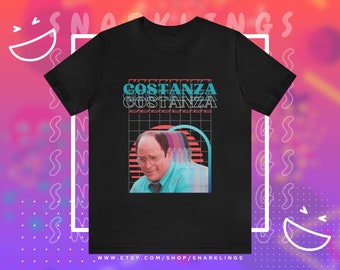 Costanzawave Graphic Tee | Funny George Costanza Shirt, Seinfeld TShirt, Retro TV, Festivus Gift, Larry David Fan, Vaporwave Aesthetic