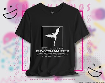 They Call Me The Dungeon Master Graphic Tee | Dungeon Master Tshirt, DnD Shirt, Dungeons and Dragons, DM Gift, Tabletop Role Playing Game