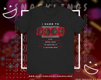 I Came to Goon Don Toliver Graphic Tee | Heaven or Hell Shirt, Rolling Loud Merch, TikTok Meme T-Shirt, Chin Jaw Tee