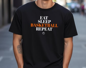 Eat Sleep Basketball Repeat Shirt, Basketball Shirt, Shirt for Him, Basketball Tshirt