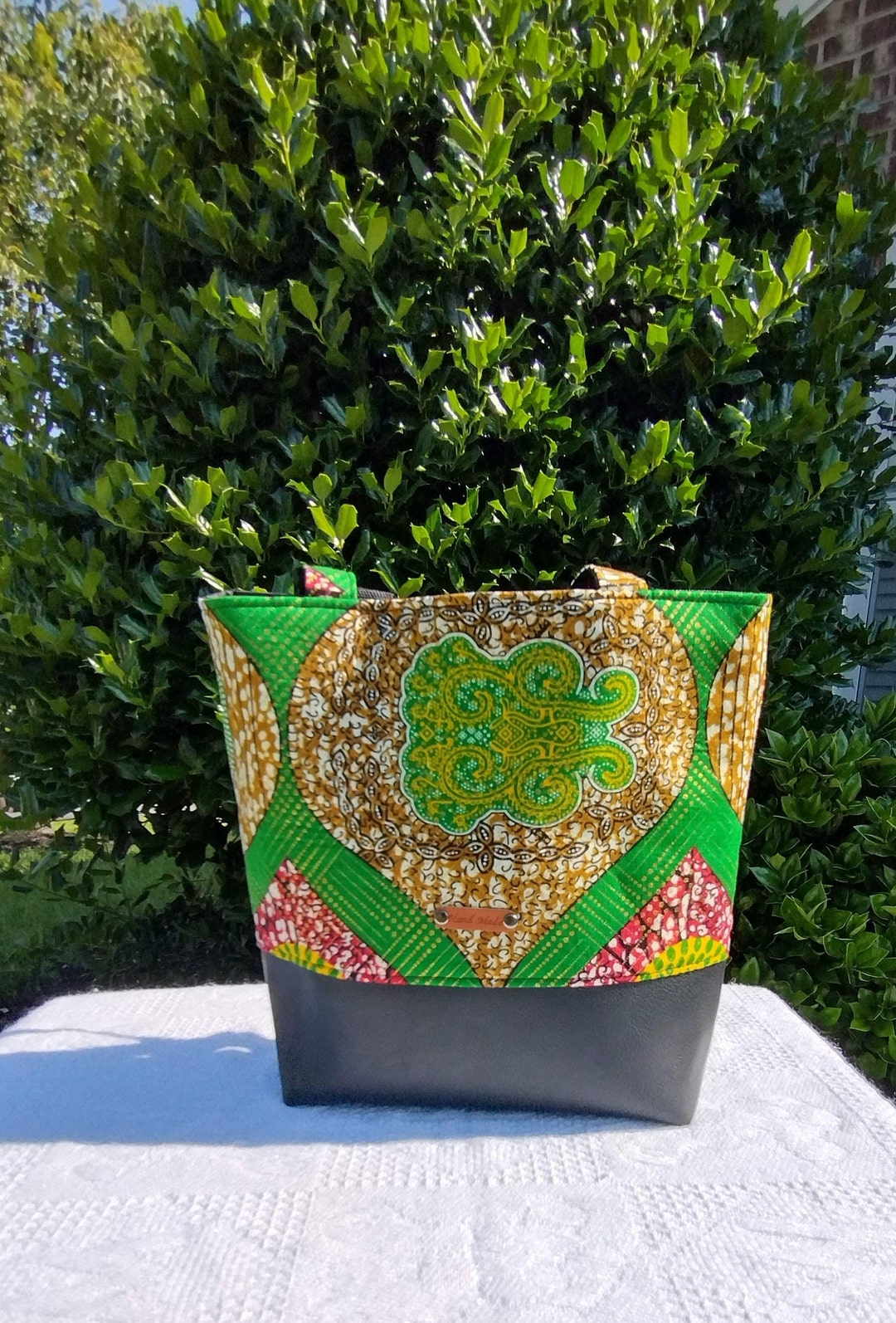 Toun - Silk African Print+Rattan Bags main image 0