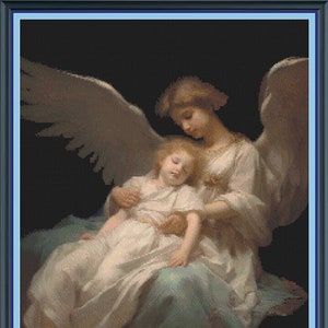 Guardian Angel Cross Stitch Pattern
