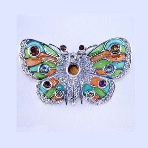 The Enamel Butterfly Pin