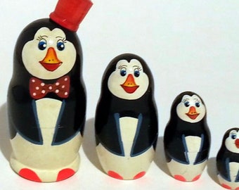 The Penguin Nesting Doll (5 Nests)