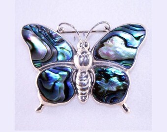 The Abalone Shell Butterfly Pin and Pendant
