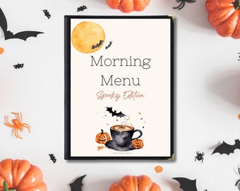 Halloween Morning Menu: Spooky Learning Activities (PDF Download)