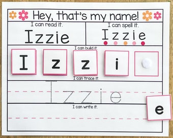 Name Tracing Mat - Printable - Preschool - Dry Erase