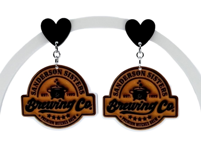 Sanderson Sisters Brewing Co., Halloween Witch Earrings, Halloween Earrings
