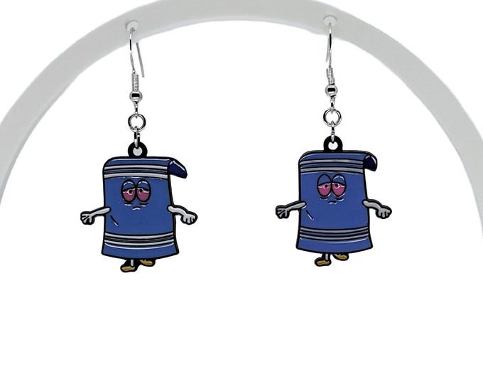 Cartoon Towel Earrings: 90s Nostalgia, Stoner Gift