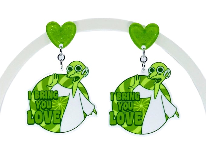 Cartoon Inspired Earrings: Treehouse of Horror Mr. Burns - Hypoallergenic