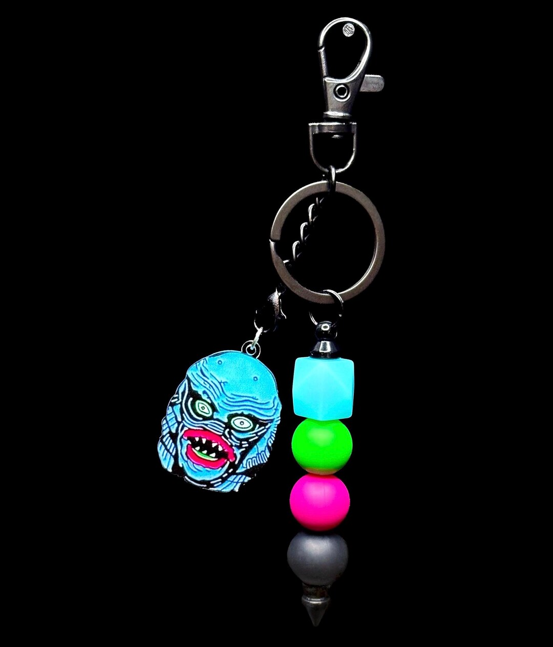 Spooky Creature Beaded Bag Charm: Horror Keychain - Etsy