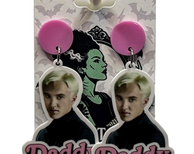 Wizard Inspired Earrings: Funny Daddy Dangle Earrings
