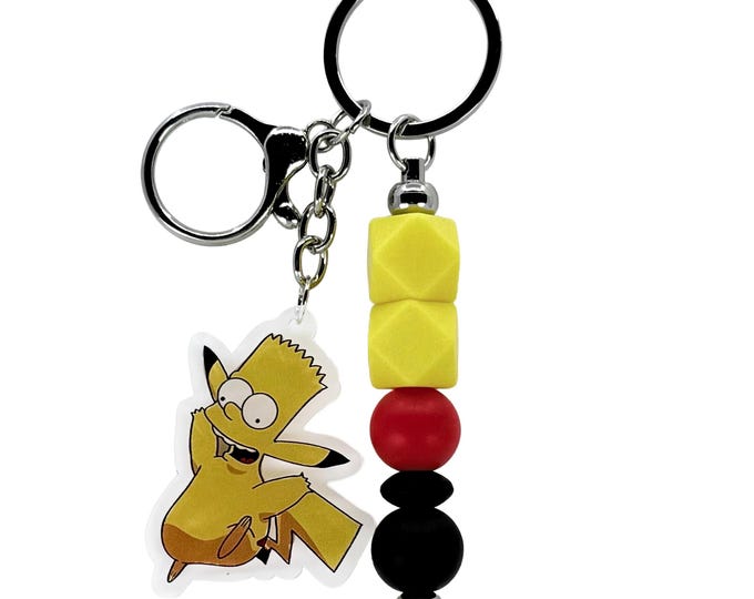 Beaded Keychain: Animated Character Bag Charm, Anime Mashup
