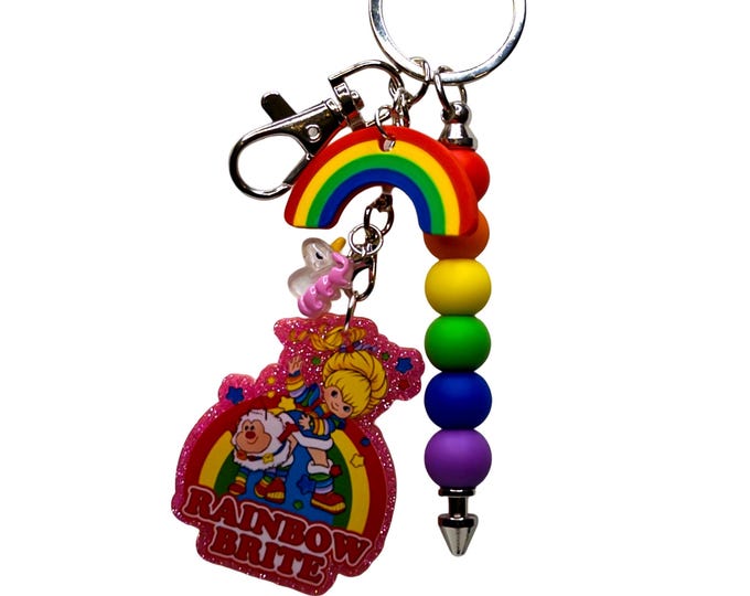 80’s Cartoon Inspired Bag Charm, RB Inspired, Vintage, Character Keychains