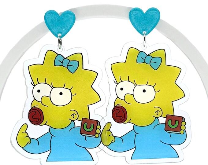 Cartoon Baby Earrings, Animated Earrings, Cartoon Character Inspired Earrings