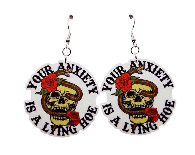 Anxiety Earrings,Funky Earrings, Friend Gift Ideas, Mental Health