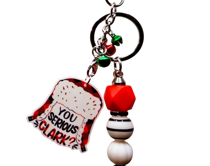Funny Christmas Keychain, Sarcastic Holiday Bag Charm, Jingle Bells