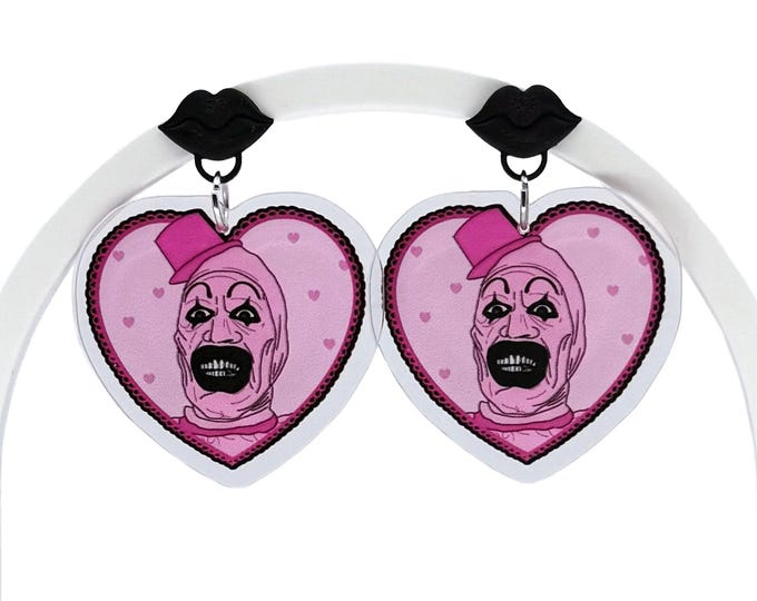 Killer Clown Earrings, Horror Earrings