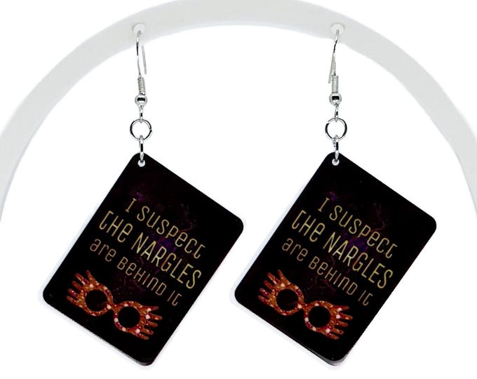 Whimsical Acrylic Earrings, Character Inspired