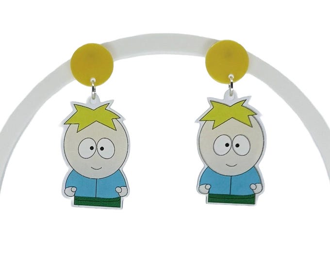 S-Park Inspired Cartoon Earrings: SP Inspired Pop Culture Jewelry