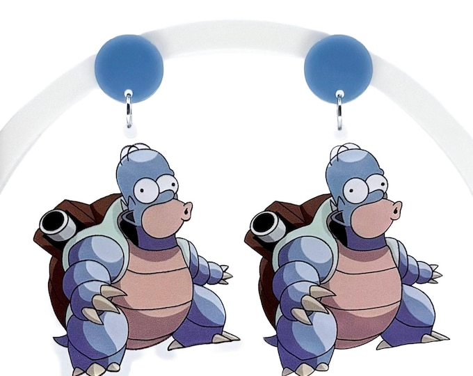 Cartoon Mashup Earrings: Animecore Dangle Earrings