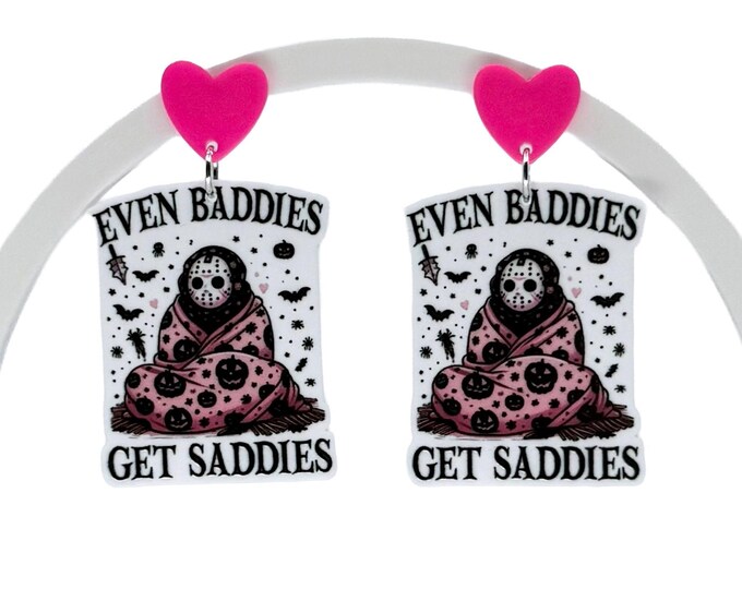 Baddie Bat Drip Earrings: Spooky Halloween Jewelry, Horror Earrings