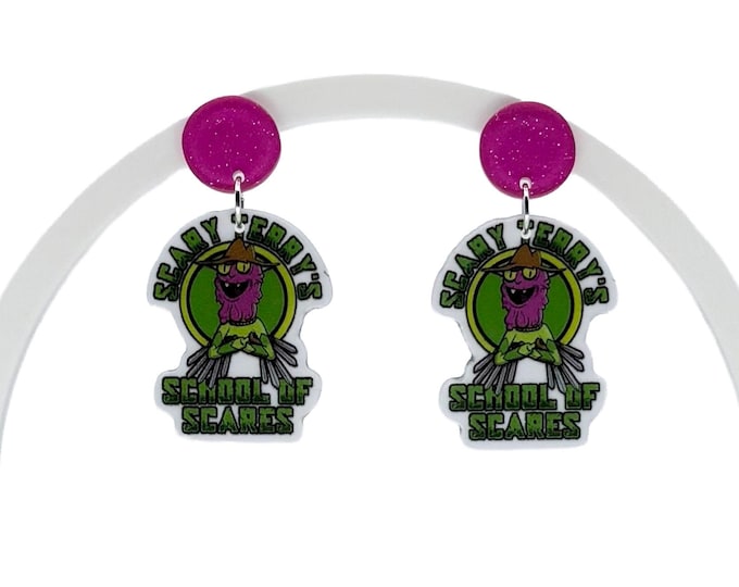 Scary Terry Inspired Earrings: Rick and Morty Inspired, Nickel Free
