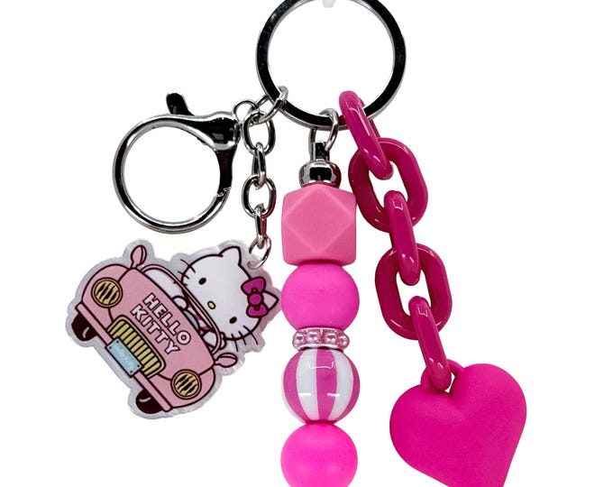 HK Inspired Bag Charm, Animated Character Keychains, Kawaii Bag Charms