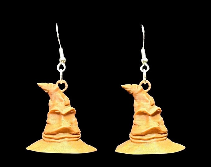Hat 3D Earrings: Character Inspired Theme Park Jewelry