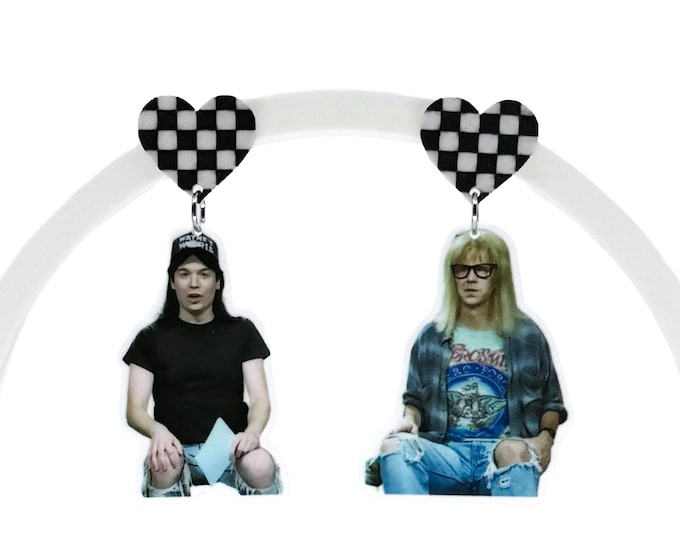 WW Inspired, Funky Earrings, Comedy, W & G Inspired, Grunge