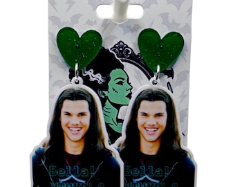 Werewolf earrings, funny twilight inspired, Jacob inspired, WTHYBL*