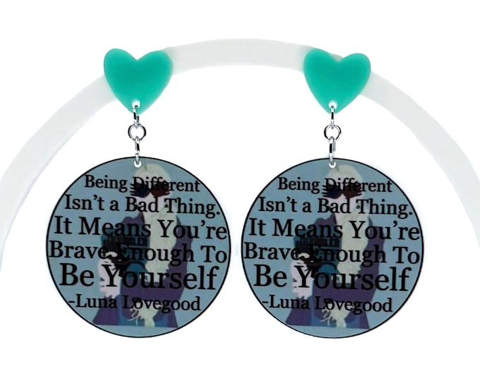 Quirkly Character Inspired Acrylic Earrings: Theme Park Accessory