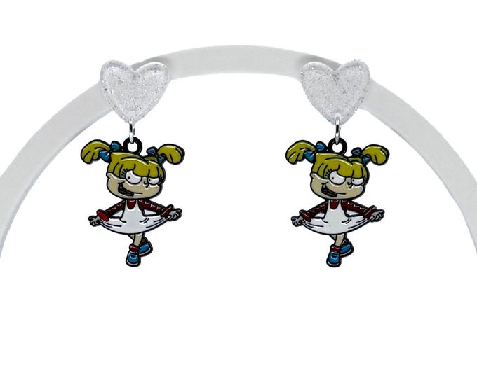 Cartoon Character Earrings: 90s Sass Mouth Style
