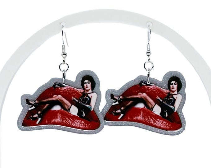 Picture Show Acrylic Earrings: Spooky Retro Glam, Nickel-Free, Horror Earrings