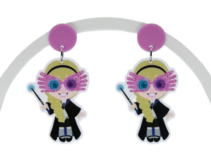 Quirky Girl Inspired Inspired Earrings: Theme Park Accessory