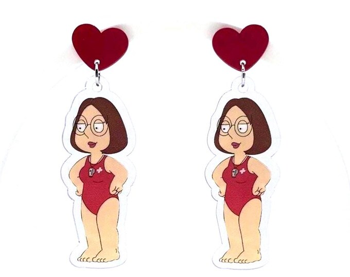 Cartoon Character Earrings, Funny Earrings, FG Inspired