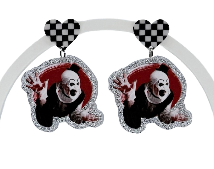 Killer Clown Earrings: Spooky Halloween Jewelry