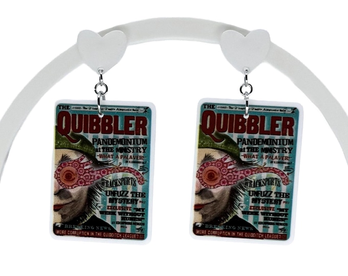 News Inspired Earrings, Quirky Girl Earrings