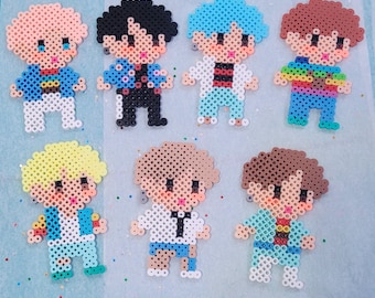 BTS Perler Bead Keychains Pick your favorite character or purchase the  group