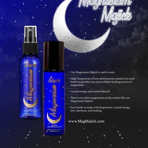 Transdermal Frequency Infused Magnesium Spray