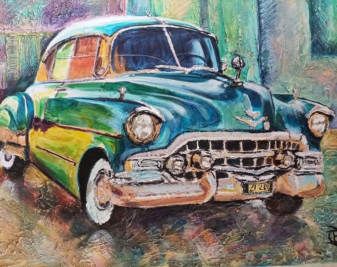 Elegance in Turquoise, acrylic painting with structure and gold effects, 55 x 75 cm, ready to hang