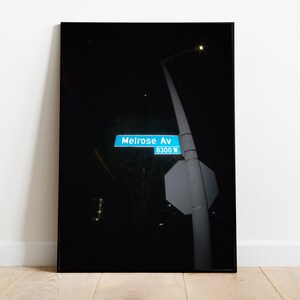 Melrose Ave, Melrose Ave Print, Melrose Los Angeles, Los Angeles Wall Art, Los Angeles Art