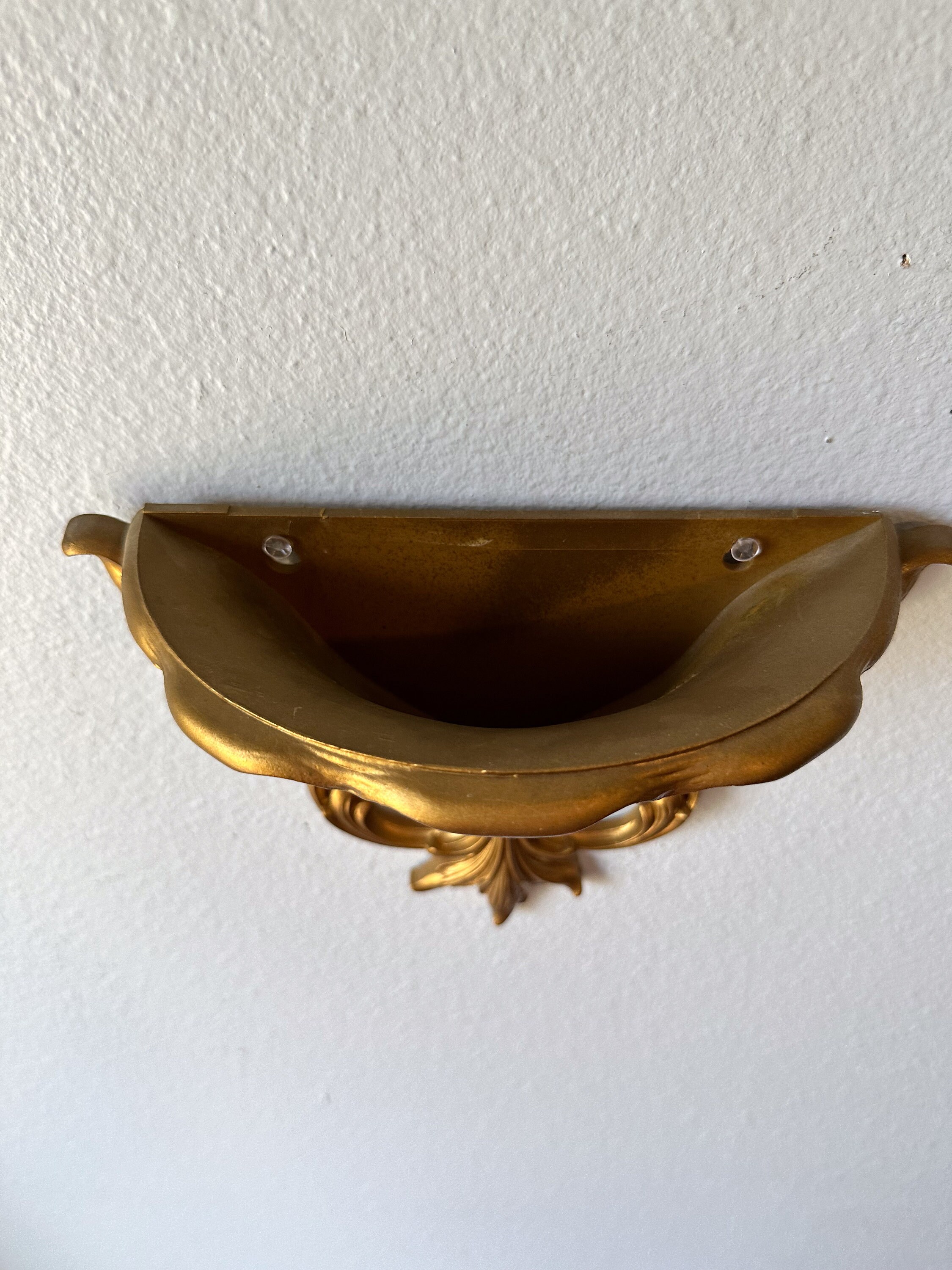 Vintage Matte Gold Wall Planter - Etsy