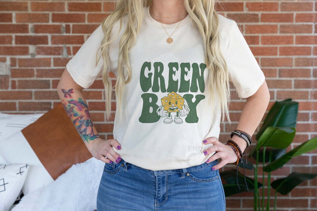 Green Bay Football Shirt Game Day Cheese Head Nation Tshirt Etsy