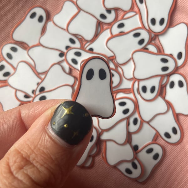 Tiny Ghost Sticker Cute Small Spooky Sticker