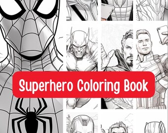 Livre de coloriage super-héros - Spider-Man, Avengers (Pages imprimables)