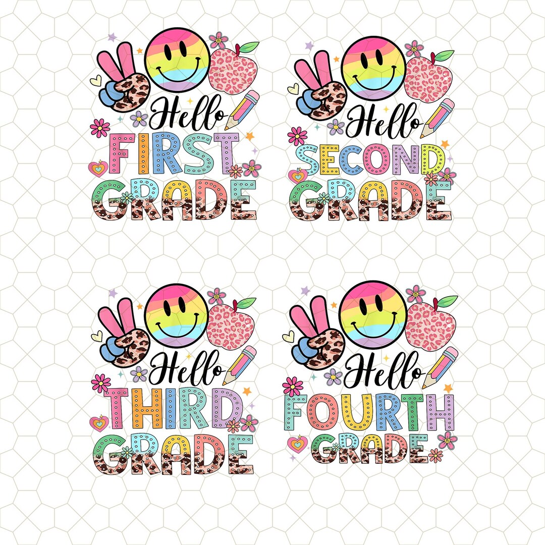 Back to School Bundle Png, Kindergarten, Pre K PNG, First Day of School ...